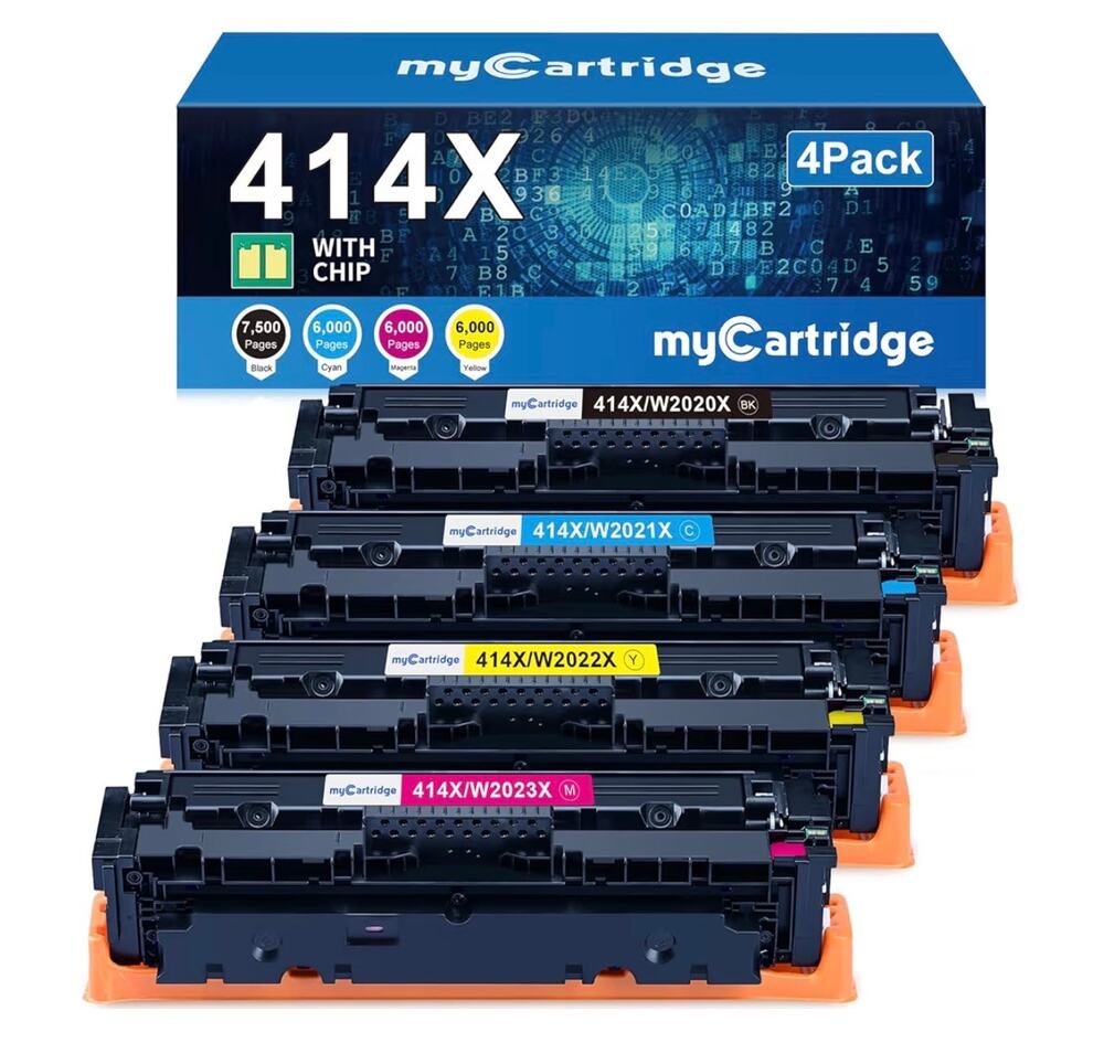MyCartridge 414X 4 Pack Toner w/ Chip for HP M454 M479 New Sealed